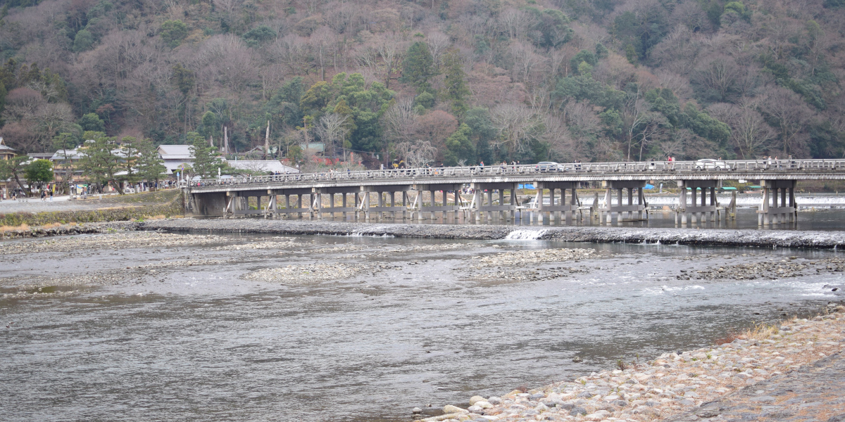 京都府京都市の旅行で訪れた観光名所、嵯峨嵐山