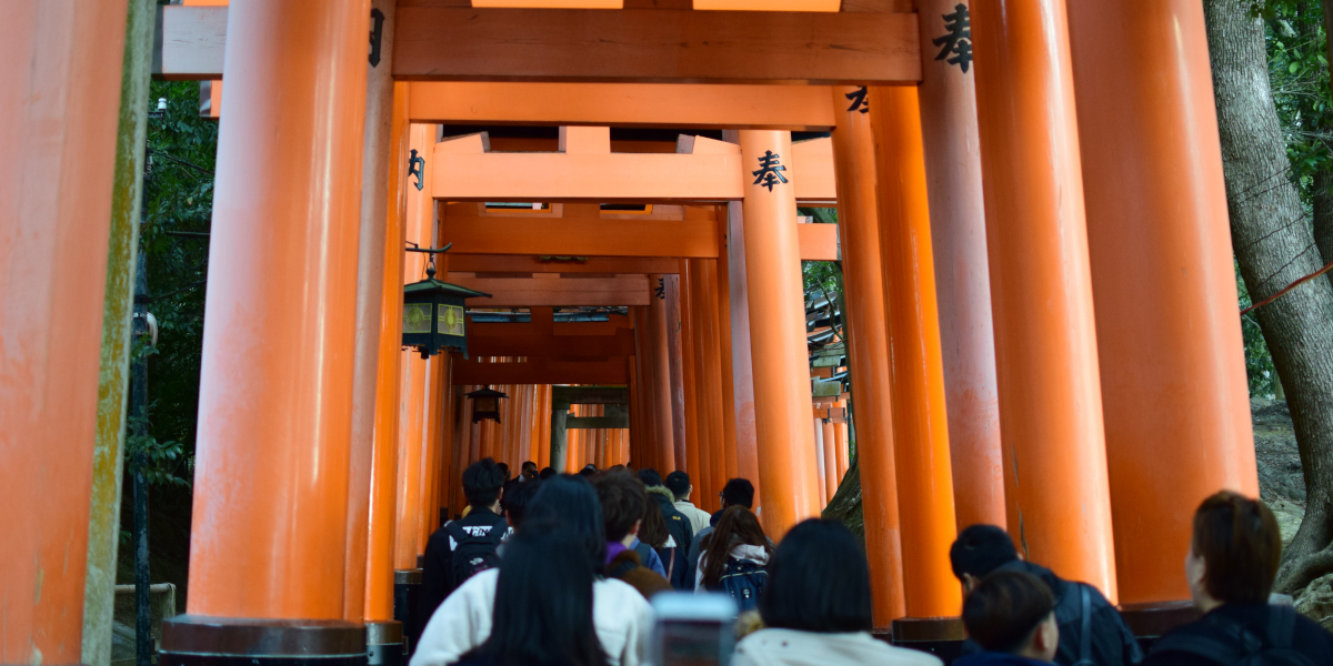 京都府京都市の旅行で訪れた観光名所、伏見稲荷大社