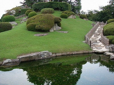 岡山県岡山市の旅行で訪れた観光名所、後楽園