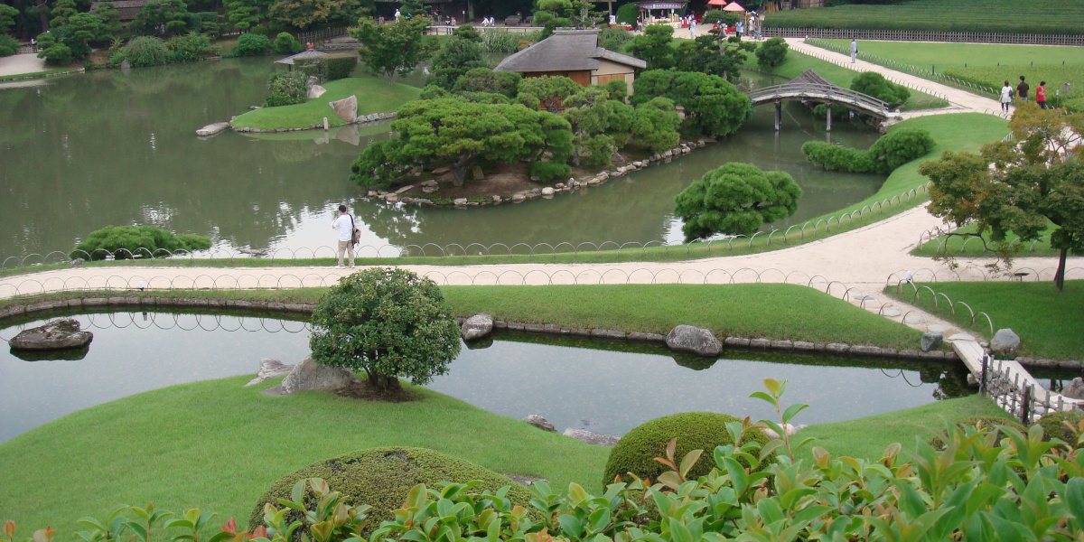 岡山県岡山市の旅行で訪れた観光名所、後楽園