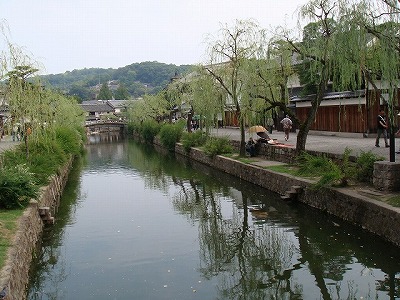 岡山県倉敷市の旅行で訪れた観光名所、倉敷美観地区