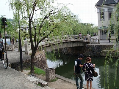 岡山県倉敷市の旅行で訪れた観光名所、倉敷美観地区