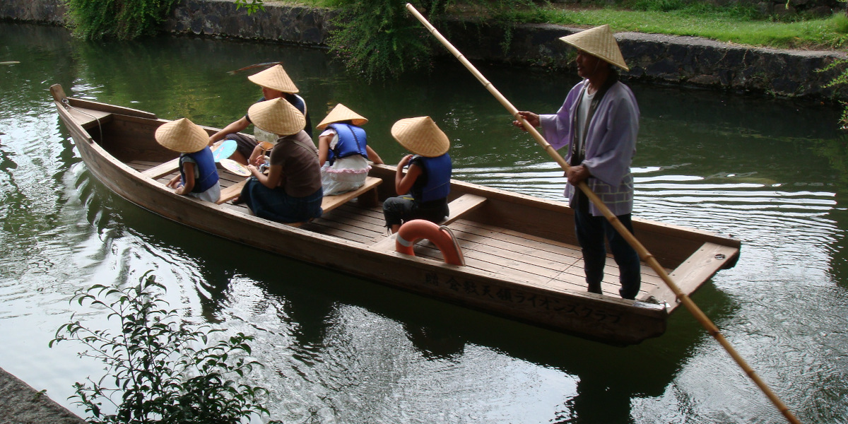 岡山県倉敷市の旅行で訪れた観光名所、美観地区