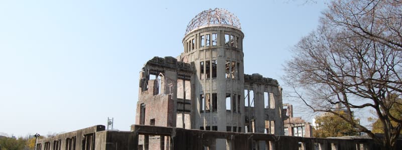 広島県の旅行で訪れた観光名所、原爆ドーム