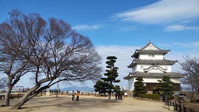 香川県丸亀市の旅行で訪れた観光名所、本丸