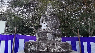 愛媛県大洲市の旅行で訪れた観光名所、大洲神社の恵比寿様