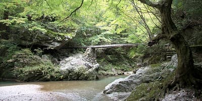 愛媛県喜多郡の旅行で訪れた観光名所、小田深山渓谷