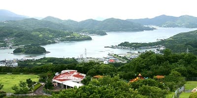 愛媛県南宇和郡の旅行で訪れた観光名所、松軒山公園