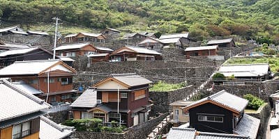 愛媛県南宇和郡の旅行で訪れた観光名所、石垣の里