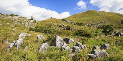 福岡県北九州市の旅行で訪れた観光名所、平尾台