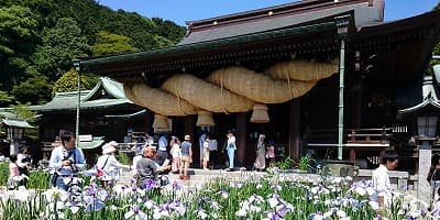 福岡県宗像市の旅行で訪れた観光名所、宮地嶽神社