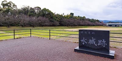 福岡県太宰府市の旅行で訪れた観光名所、水城