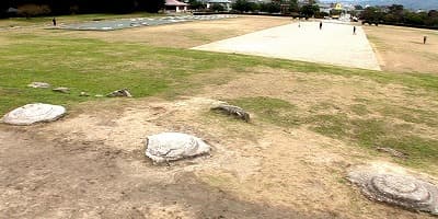 福岡県太宰府市の旅行で訪れた観光名所、大宰府政庁跡