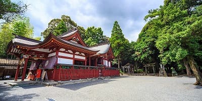 福岡県朝倉郡の旅行で訪れた観光名所、大己貴神社