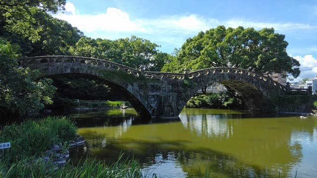 長崎県の旅行で訪れた観光名所、眼鏡橋