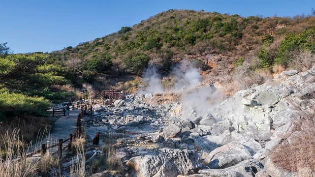 長崎県の旅行で訪れた観光名所、雲仙岳