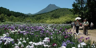 大分県別府市の旅行で訪れた観光名所、神楽女湖