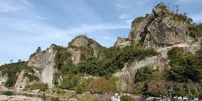 大分県中津市の旅行で訪れた観光名所、競秀峰