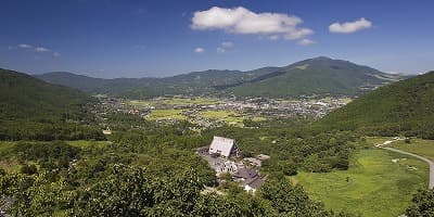 大分県由布市の旅行で訪れた観光名所、狭霧台