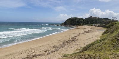 鹿児島県志布志市の旅行で訪れた観光名所、ダグリ岬海水浴場