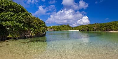 沖縄県宮古島市の旅行で訪れた観光名所、七光湾