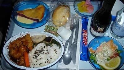 機内食：AIR FRANCE  ロンドン→成田