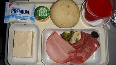 機内食：Alitalia 成田→ミラノ