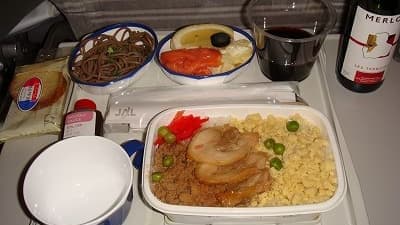 機内食：Alitalia ミラノ→成田