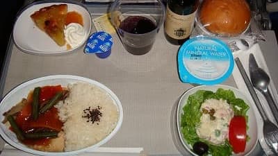 機内食：BRITISH AIRWAYS 成田→ロンドン