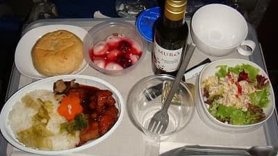 機内食：BRITISH AIRWAYS ロンドン→成田