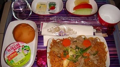 機内食：THAI AIRWAYS 成田→バンコク