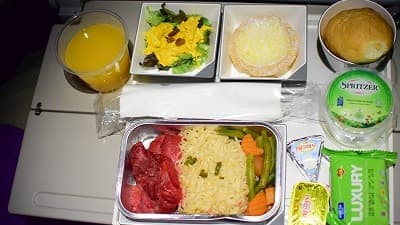 機内食：MALAYSIA AIR クアラルンプール→ロンドン
