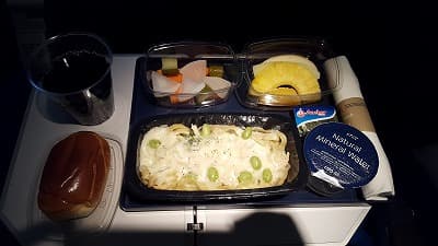 機内食：KLM 関西→アムステルダム