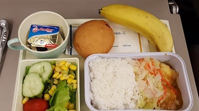 機内食：Air THANLWIN ヤンゴン→ハノイ