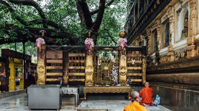 インド・ブッダガヤのマハーボディー寺院(大菩提寺)金剛宝座