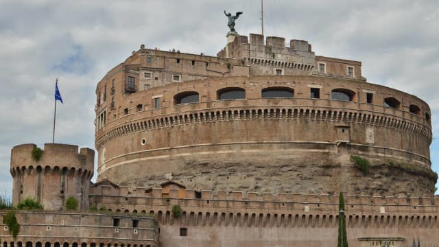 イタリア・ローマのハドリアヌス廟（サンタンジェロ城）