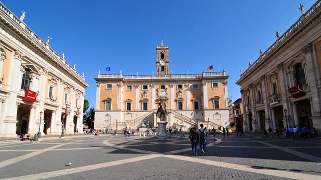 イタリア・ローマのカンピドーリオ広場