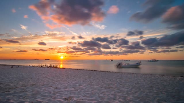 メキシコ・カンクンのカリブ海