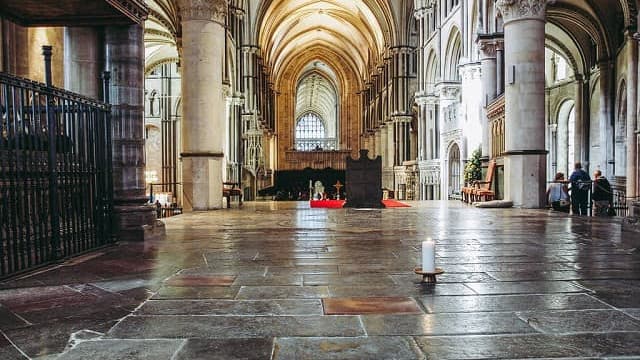 イギリス・カンタベリーのベケット霊廟跡