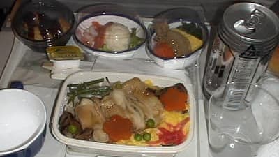 機内食：JAL　成田→ロサンゼルス