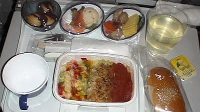 機内食：JAL　成田→ロサンゼルス