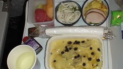 機内食：JAL　ロサンゼルス→成田