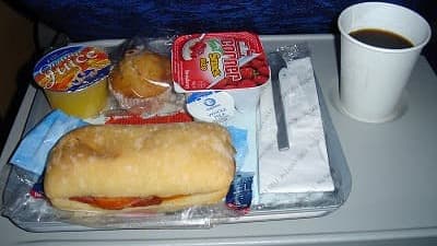 機内食：AIR FRANCE  ロンドン→成田