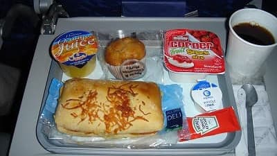 機内食：AIR FRANCE  ロンドン→成田