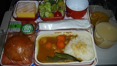 機内食：EGYPT AIR 成田→カイロ