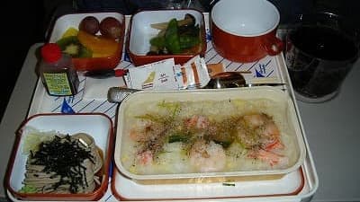 機内食：EGYPT AIR 成田→カイロ