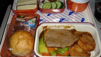 機内食：EGYPT AIR カイロ→成田