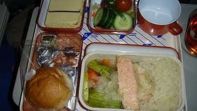 機内食：EGYPT AIR カイロ→成田