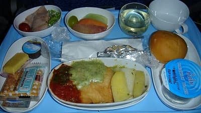 機内食：SINGAPORE AIR バンコク→成田