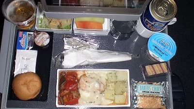 機内食：SINGAPORE AIR バンコク→成田